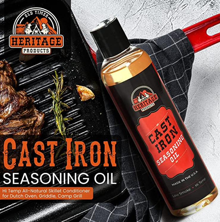Cast Iron Seasoning Oil – Heritage Products