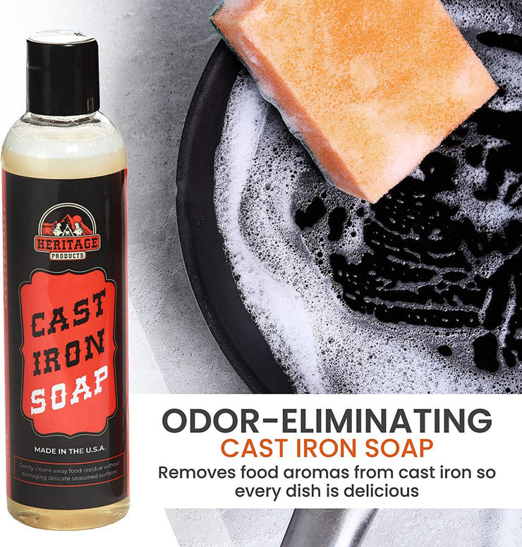 Cast Iron Seasoning Oil and Soap Bundle – Heritage Products